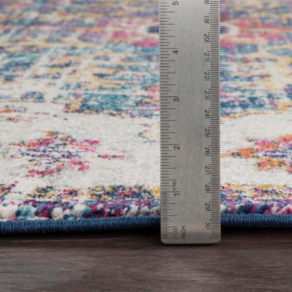 Timeless Traditional Woven Area Rug – Machine-Woven Polypropylene, Medium Pile, Durable and Easy to Clean