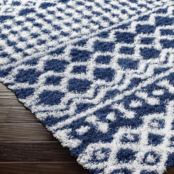 Soft Cozy Woven Shag Bohemian Tribal Area Rug
