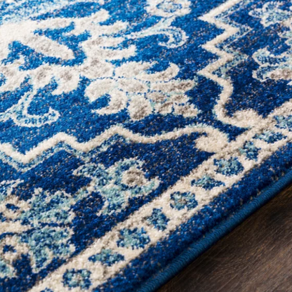 Timeless Traditional Woven Area Rug – Machine-Woven Polypropylene, Medium Pile, Durable and Easy to Clean