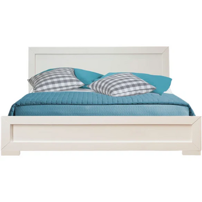 Modern Sophistication 2-Piece Queen Platform Bedroom Set with Sleek Headboard and Footboard in Solid Wood