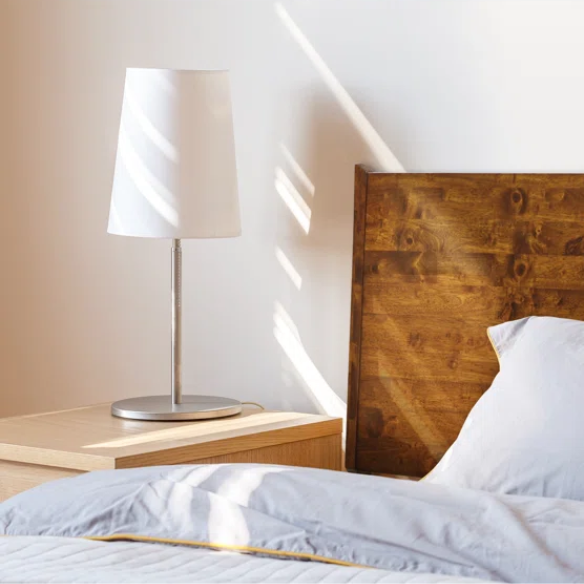 Timeless Solid Wood King Size Bed Frame with Headboard – Scandinavian Platform Design for Effortless Elegance and Comfort