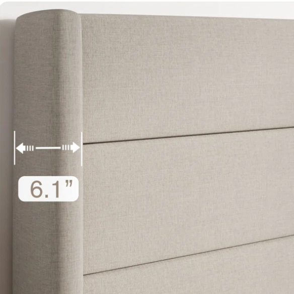 Modern King Size Upholstered Platform Bed with Hydraulic Lift Storage – Sleek Grooved Headboard, Space-Saving Design, and No Box Spring Needed