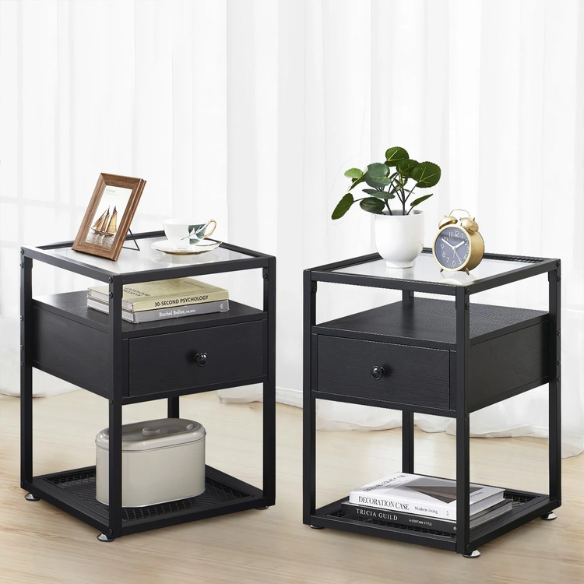 Style Black Metal 3-Piece Twin Bedroom Set – Modern & Durable Design