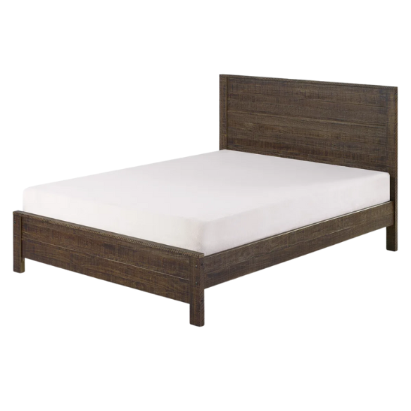 Heavy-Duty Solid Wood Twin Bedroom Set: 3-Piece Collection Featuring Sturdy Bed Frame and Two Bedside Tables