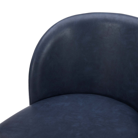 Set of 2 Counter Height Swivel Barstools – Mid-Century Modern Design, Padded Seat with High-Density Foam, 360° Swivel, Sturdy Iron Base, Footrest for Kitchen or Bar