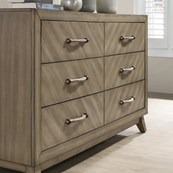 5-Piece Queen Bedroom Set in Taupe - Modern Elegance with Timeless Style and Functionality