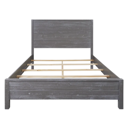 Rustic Wooden 3-Piece Full Double Size Bedroom Set – Charming Design with Sturdy Construction and Natural, Warm Finish
