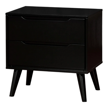 Chic Black 3-Piece Bedroom Set: Timeless Style for Modern Living