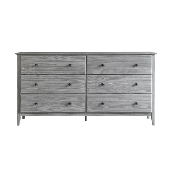 Brushed Wooden Full Double Size Bed and Bedroom Set – Elegant Design with Sturdy Construction and Rustic Charm