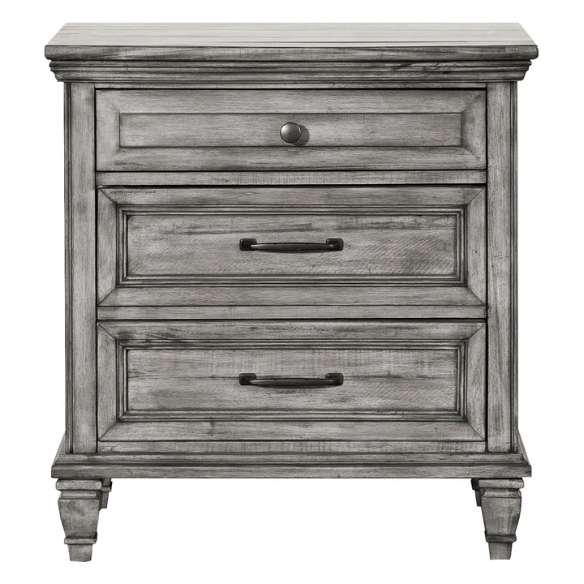Old-World Charm Meets Glamour in 5-Piece Queen Bedroom Set – Rich Brown Finish with Crown Molding, Felt-Lined Drawers, and Built-In Outlets