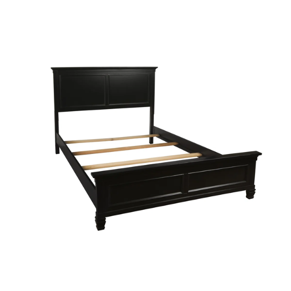 Classic King Size Solid Wood Platform Bed with Timeless Design and Sturdy Construction