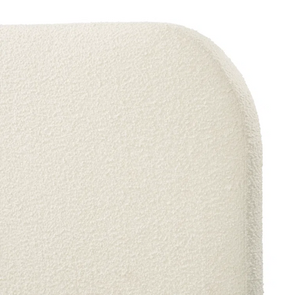 Bouclé Platform Bed with Arched Headboard – Modern Design, Easy Assembly, and Superior Comfort for King Size