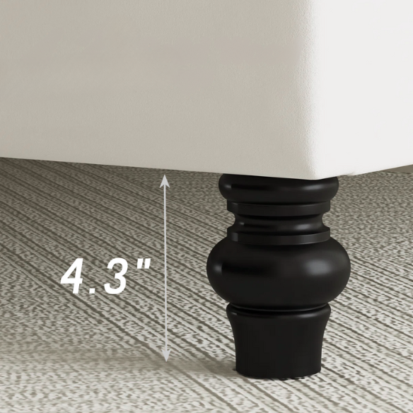 Luxurious Velvet Upholstered Sleigh Bed with Tufted Button and Gem-Accented Headboard