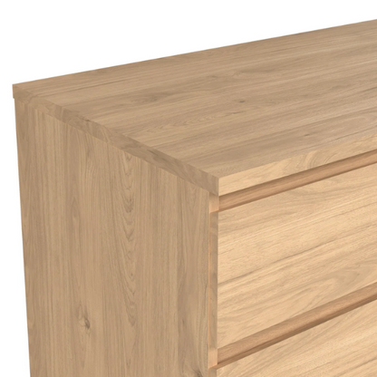 Versatile 60.5" 6-Drawer Double Dresser with Smooth Metal Glides and Clean-Lined Silhouette