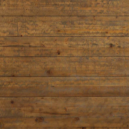 Rustic Pine Solid Wood Dining Table – Farmhouse-Style with Trestle Base, C-Shaped Legs & Planked Top