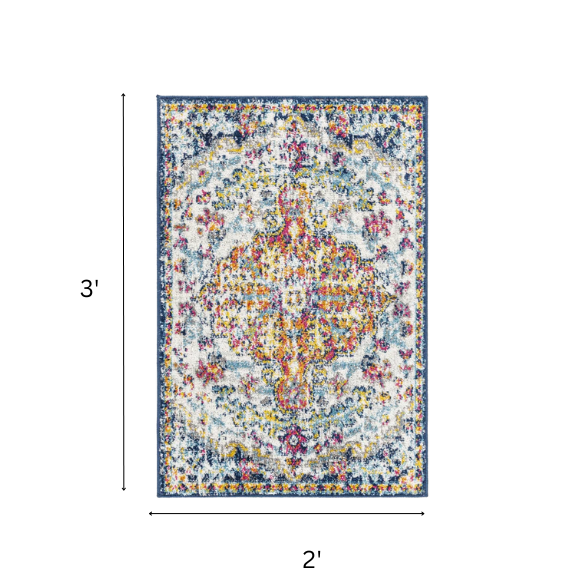 Timeless Traditional Woven Area Rug – Machine-Woven Polypropylene, Medium Pile, Durable and Easy to Clean