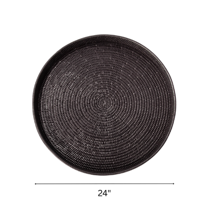 Wicker Serving Tray – Coastal-Inspired, Natural Rattan Design for Dining & Decor