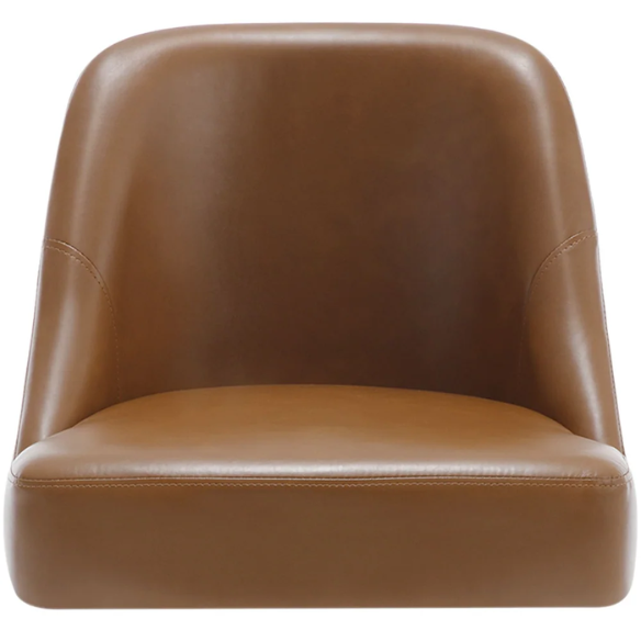 Modern Counter Height Swivel Bar Stool – Upholstered Faux Leather/Polyester Blend Seat, Solid Beech Wood Frame, Ergonomic High Back, Bronze Metal Footrest, 300lb Capacity for Kitchen, Bar, or Pub
