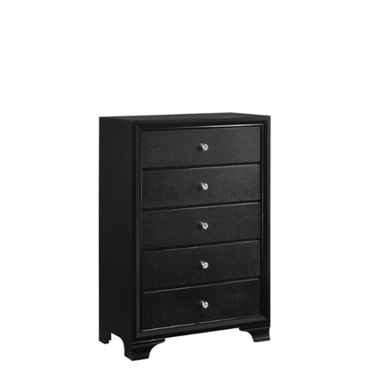 LED-Lit Black Framed 3-Piece Twin Bedroom Set – Modern, Stylish, & Illuminated Design