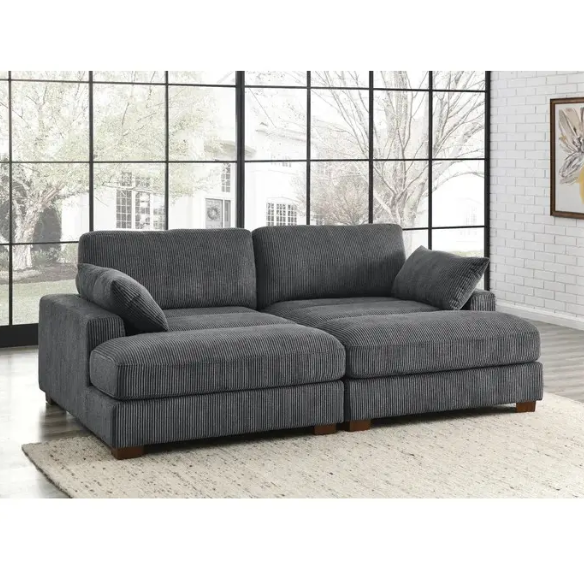 Corduroy Convertible Sleeper Sofa – Stylish & Functional Seating for Any Space