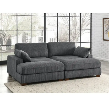 Corduroy Convertible Sleeper Sofa – Stylish & Functional Seating for Any Space