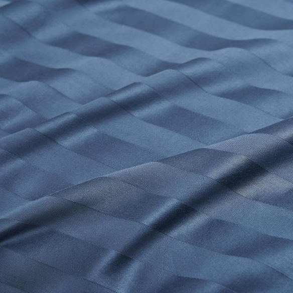 4-Piece Luxury Bed Sheet Set – Fitted & Flat Sheets with Pillowcases | Solid Stripe Bedding for Twin, Full, Queen, King Sizes