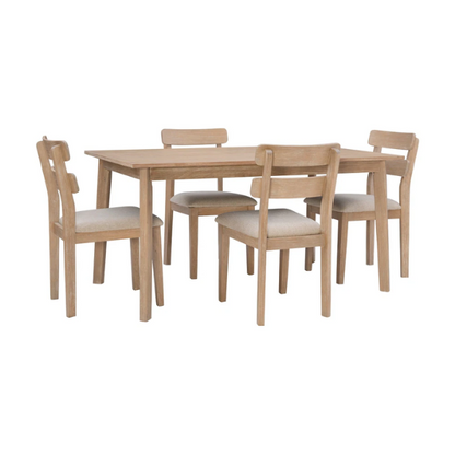 Mid-Century Modern 7-Piece Dining Set for 6 – Ideal for Family Meals and Gatherings