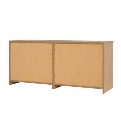 Versatile 60.5" 6-Drawer Double Dresser with Smooth Metal Glides and Clean-Lined Silhouette