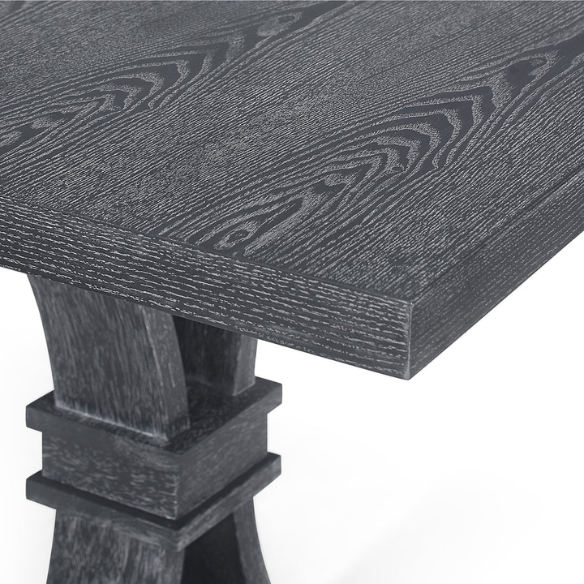 Rustic Wood Expandable Dining Table with X-Frame Base – Rubberwood Top, Extension Leaf, and Natural Rustic Design