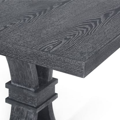Rustic Wood Expandable Dining Table with X-Frame Base – Rubberwood Top, Extension Leaf, and Natural Rustic Design