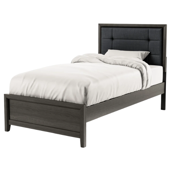 Rustic Grey Farmhouse 5-Piece Twin Bedroom Set – Charming & Durable Design