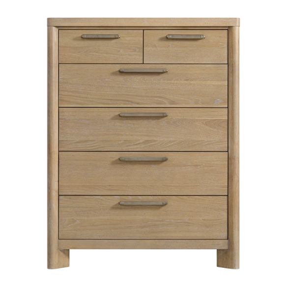 Sand Dune Queen Bedroom Set – Coastal-Inspired Panel Bed, Dresser, 2 Nightstands, and Chest with Rustic Charm