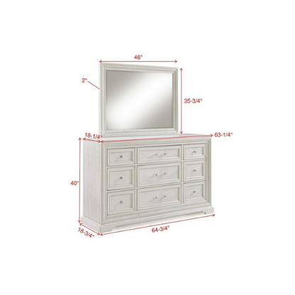 5-Piece Cream Panel Bedroom Set – Serene and Elegant Design for a Tranquil, Timeless Retreat