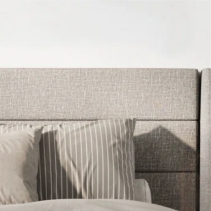 Modern King Size Upholstered Platform Bed with Hydraulic Lift Storage – Sleek Grooved Headboard, Space-Saving Design, and No Box Spring Needed