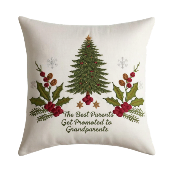 Heartwarming Embroidered Pillow 