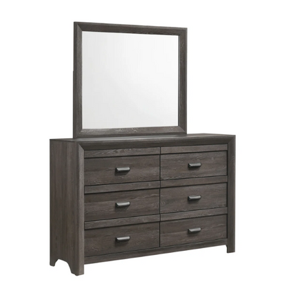 Panel Bedroom Set Special 5-Piece Queen Set – Timeless Elegance with Rich Brown Finish, Decorative Details, and Ample Storage