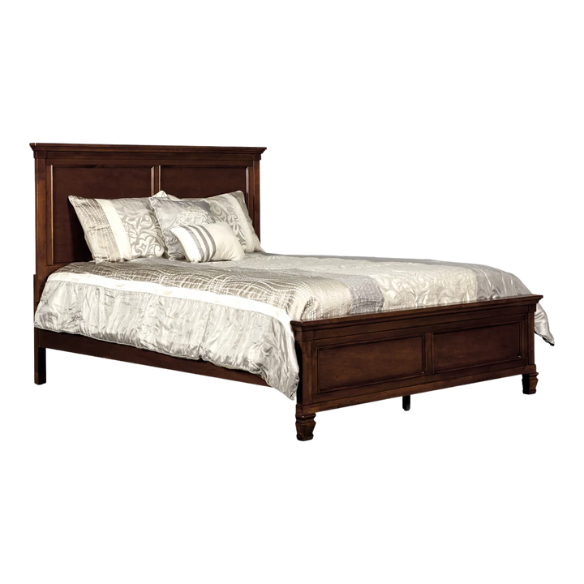 Classic King Size Solid Wood Platform Bed with Timeless Design and Sturdy Construction