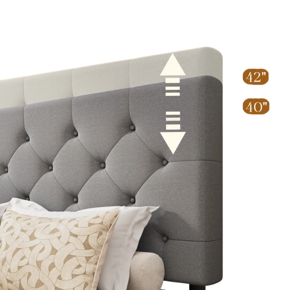 King Size Upholstered Platform Storage Bed with Spacious Drawers, Quiet Structure, and Sleek Minimalist Design