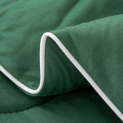 Ultra-Soft Comforter Set, Jersey Knit Milk Cup Breathable Fluffy Light Weight Bedding Down Alternative & Pillowcase