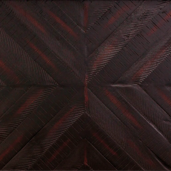 Solid Wood Platform King Size Bed with Headboard – Rustic Wood Frame with Steel Reinforcement for Ultimate Stability and Comfort