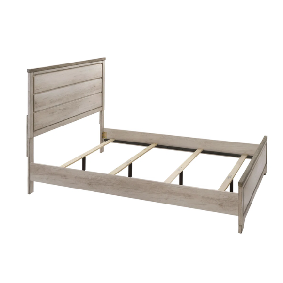 Rustic 5-Piece Queen Bedroom Set in Light Ash Brown – Timeless Wooden Charm and Warmth