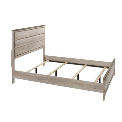Rustic 5-Piece Queen Bedroom Set in Light Ash Brown – Timeless Wooden Charm and Warmth