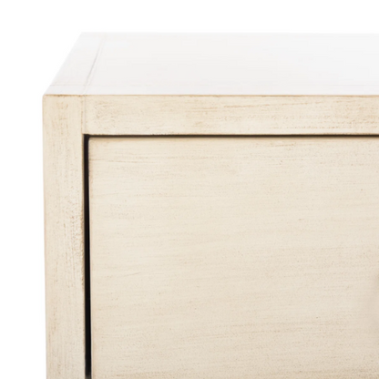 1-Drawer Nightstand – Classic Campaign Style with Contemporary Chic, Acacia Wood Frame, Cross-Base Design, Bold Finish, Gold Drawer Pull, Perfect for Modern Bedrooms