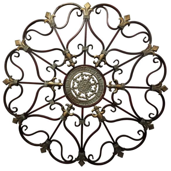 Rustic Traditional Abstract Metal Wall Décor – Captivating Art Sculpture for Living Room Focal Point & Home Gallery Accent