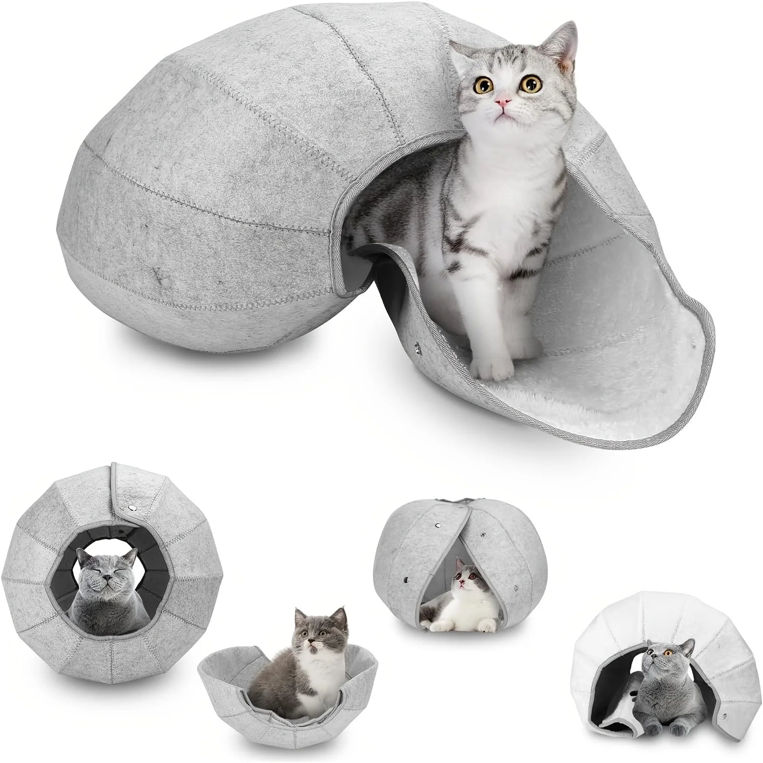 Foldable Breathable Pet Bed Cat Bed Dog Bed Cave Tunnel Semi-Enclosed Creative Pet Bed Cat Mat Cat and Dog Supplies