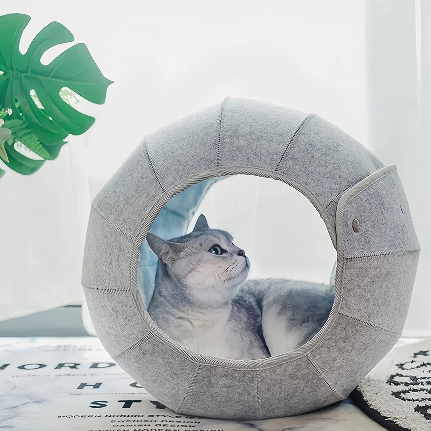 Foldable Breathable Pet Bed Cat Bed Dog Bed Cave Tunnel Semi-Enclosed Creative Pet Bed Cat Mat Cat and Dog Supplies