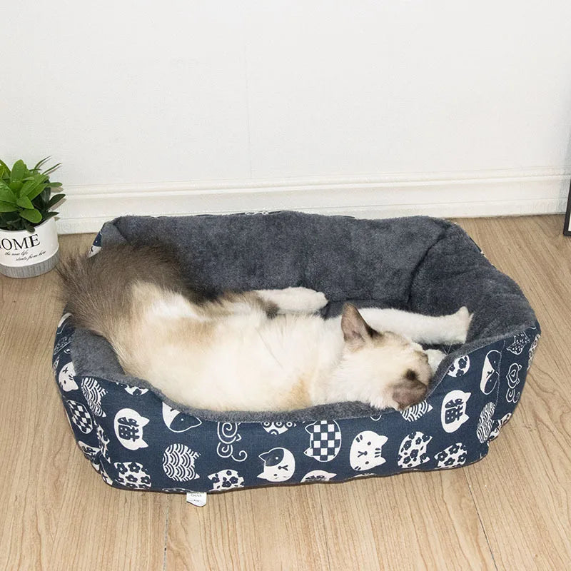 Pet Dog Cat Bed Mat Large Dog Sofa Bed Warm Pet Nest Kennel for Small Medium Large Dogs Puppy Kitten plus Size Sleeping Mattress