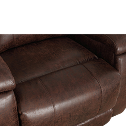Mocha Leather Recliner with Ergonomic Armrests & Cup Holder

Relax in style with this mocha leather recliner, featuring ergonomic armrests, an adjustable backrest, and a concealed cup holder. Crafted with durable faux leather and supportive foam padding, it offers both comfort and durability. Perfect for living rooms, home theaters, or reading spaces.