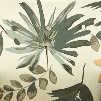 A stylish Olive Green and Cream Floral Accent Chair featuring an elegant floral pattern in rich olive green and soft cream tones. The chair has a modern silhouette with a tufted wingback design and gracefully tapered wooden legs, offering a perfect blend of classic sophistication and contemporary style. The plush, cushioned seat and ergonomic backrest provide comfort and support, making it an ideal addition to a living room, office, or reading nook. The chair’s durable construction and timeless design add c