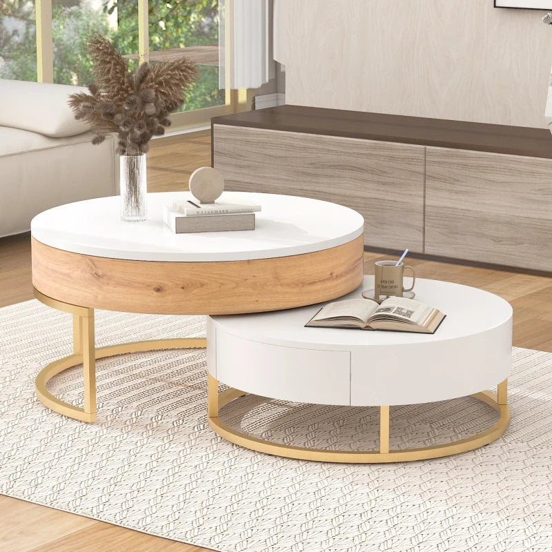 Storage Lift Top Coffee Table Living Room Multifunction White Nesting End Tables Stylish Luxury Side Table Funky Furniture